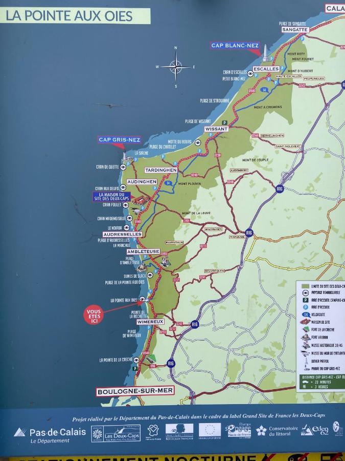 Le Bon Endroit En Bord De Mer, Vue Mer , Parking Et Wifi Wimereux Kültér fotó